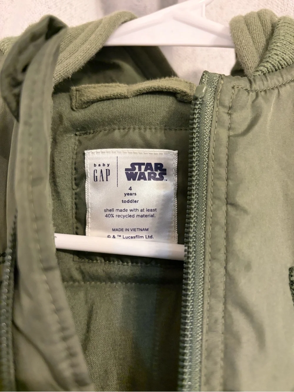 baby GAP x Star Wars Grogu Bomber Jacket EUC